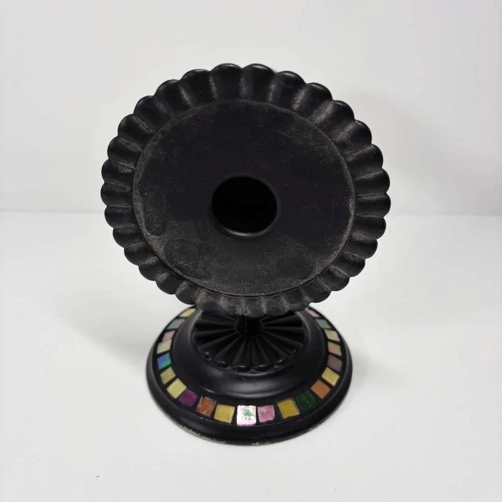 PartyLite Global Fusion Candle Holder Mosaic Glass Pair Of Wall Sconce Retired - Picture 5 of 7